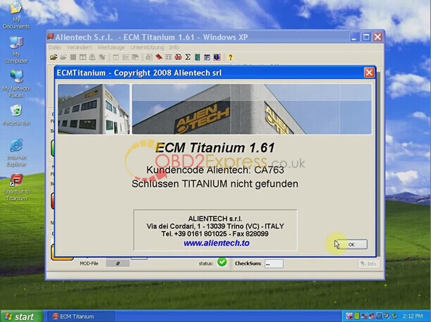 ecm titanium windows 10